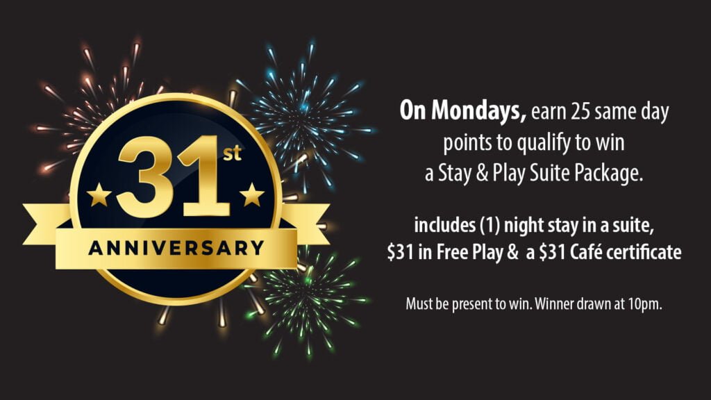 You Could Win Big Every Monday During Mole Lake Casino's 31st Anniversary Drawings