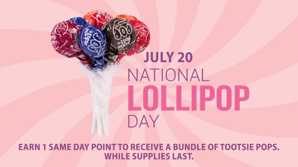 Celebrate Lollipop Day At Mole Lake Casino