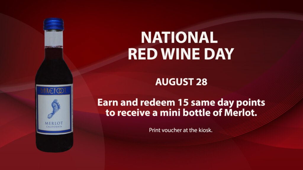 Celebrate National Red Wine Day At Mole Lake Casino