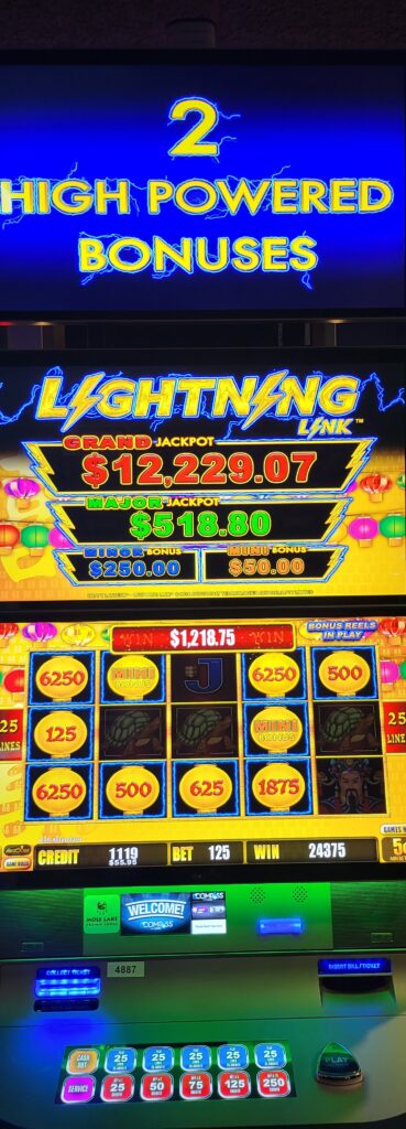 Play Lightning Link At Mole Lake Casino Lodge