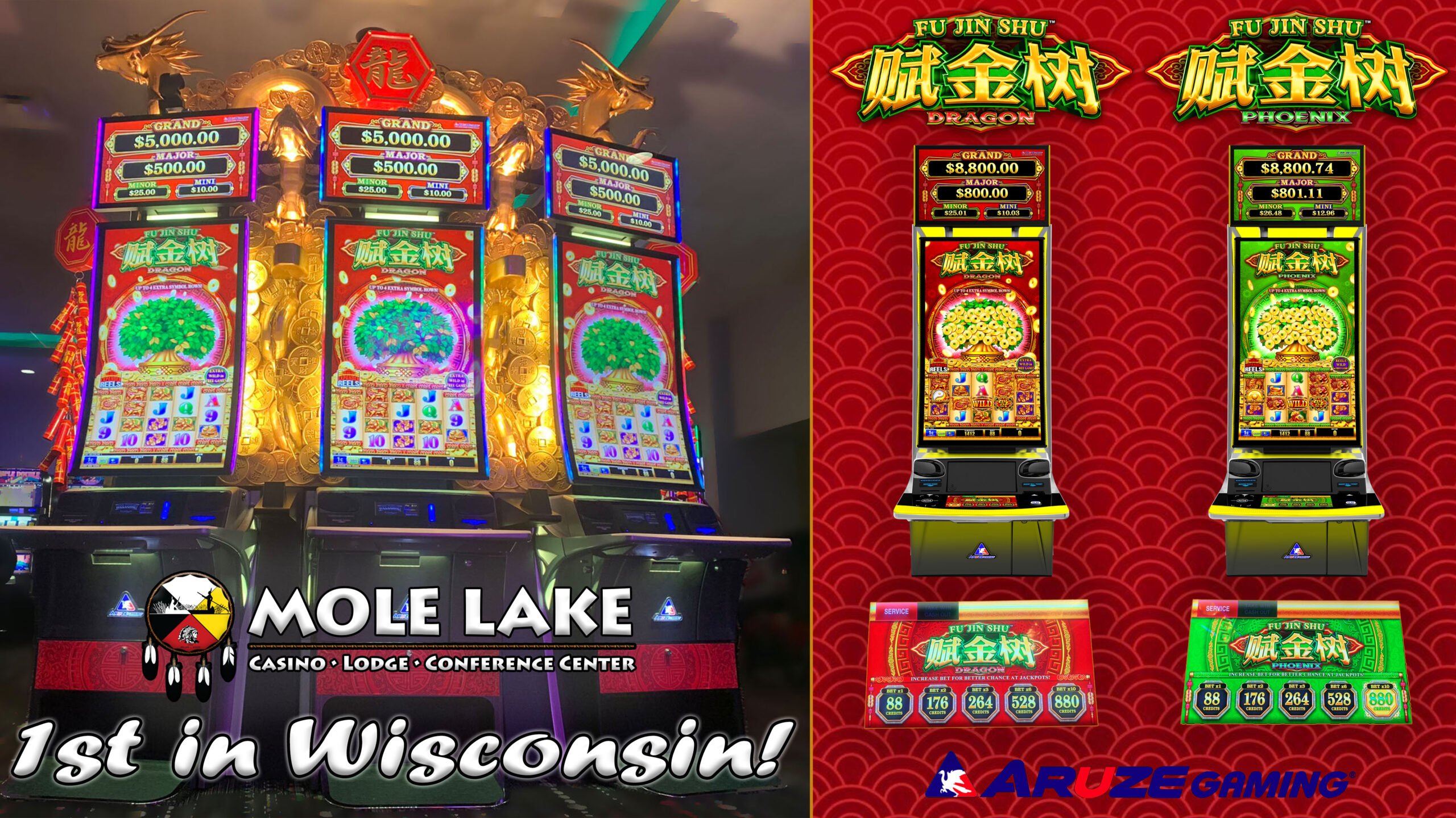 Mole Lake Casino In Crandon Wisconsin Is The First Casino In Wisconsin To Get Fu-Jin-Shu