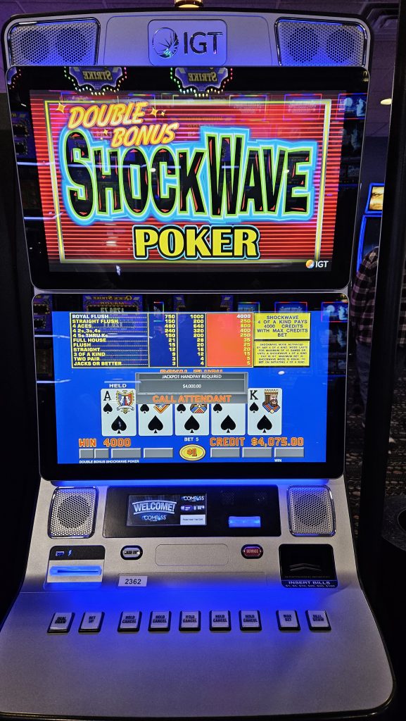 This Guest Won A Jackpot On Shockwave Poker At Mole Lake Casino