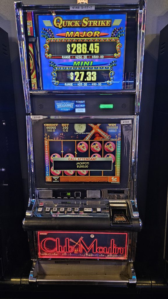 This Lucky Guest Won A Jackpot On Quick Strike Club Moulin At Mole Lake Casino
