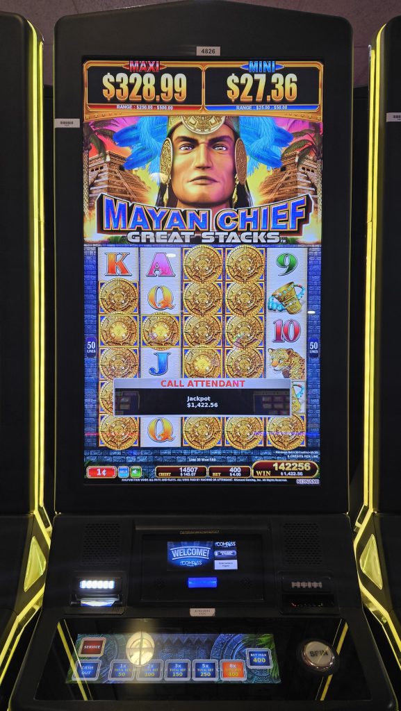 This Lucky Guest Won A Jackpot On Mayan Chief At Mole Lake Casino