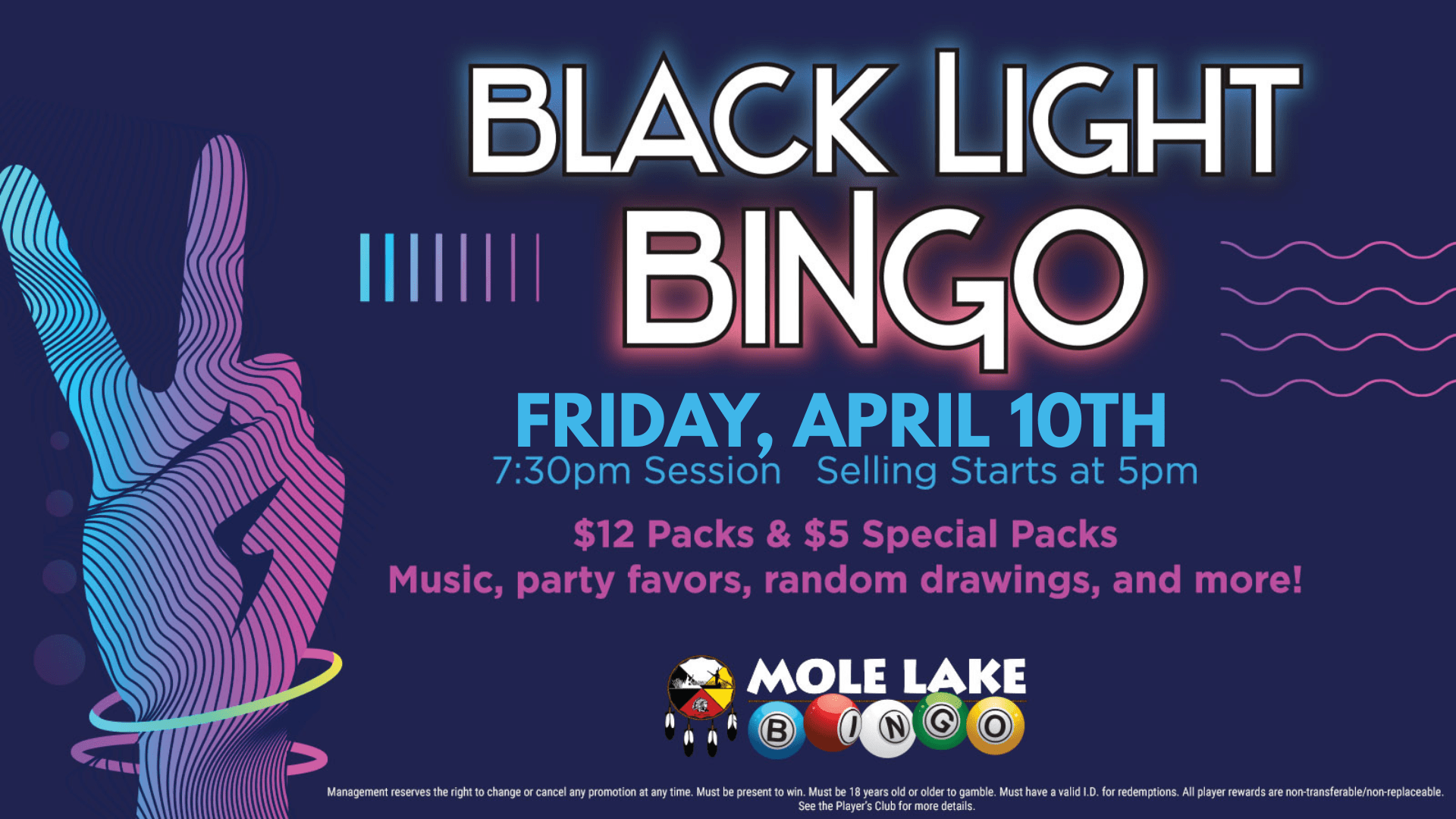 Black Light Bingo - FRIDAY, APRIL 10TH