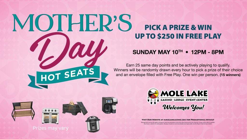 MothersDay-LCD Prizes may vary