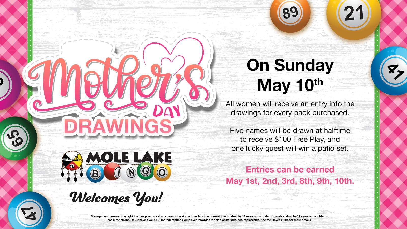 mothers day bingo LCD